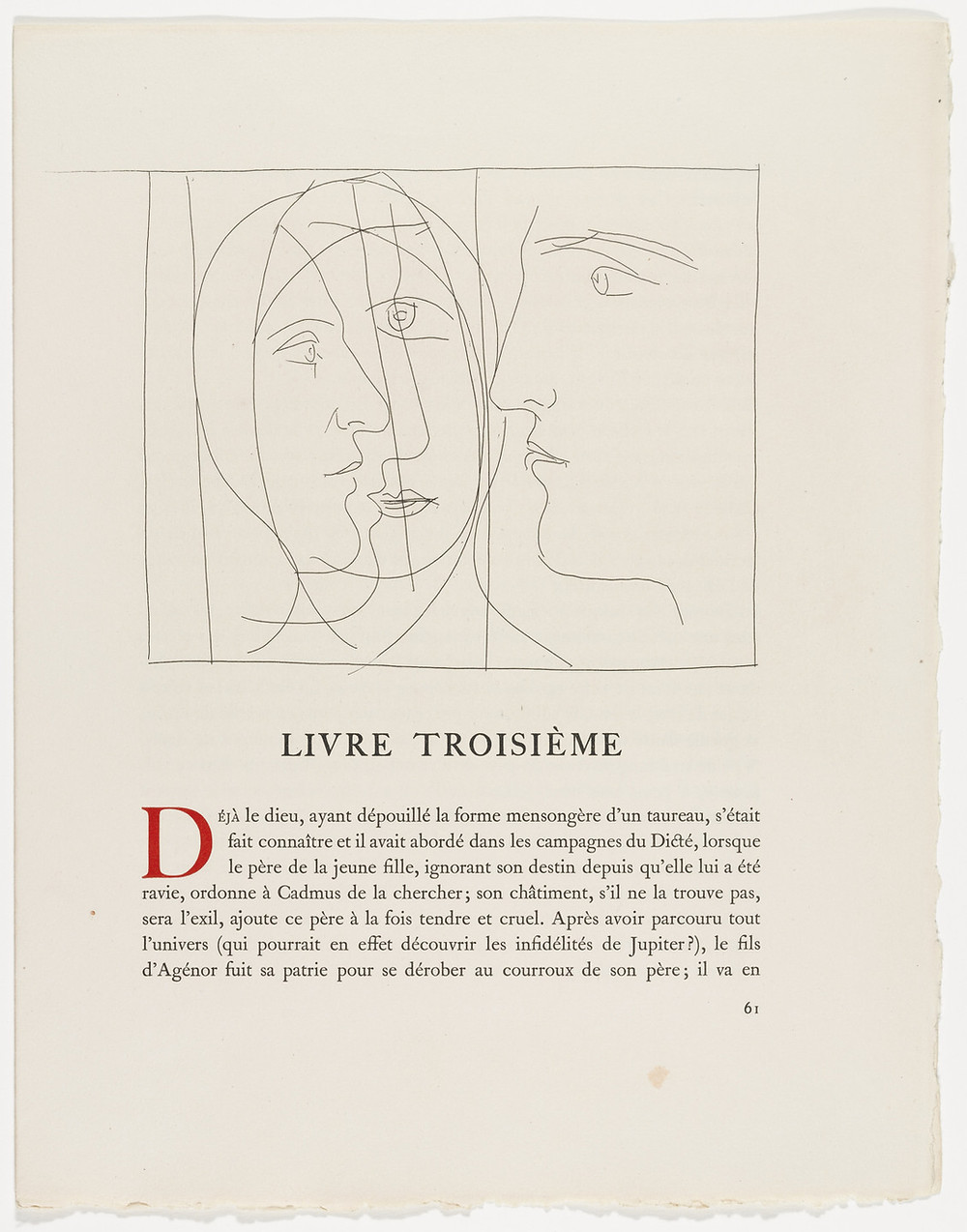 Picasso's Heads Illustration for Ovid's Les Metamorphoses (1931)