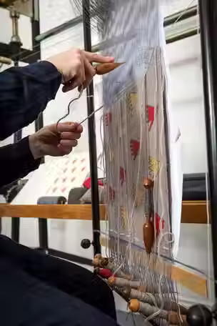 Golden Handshake in progress by Caron Penney