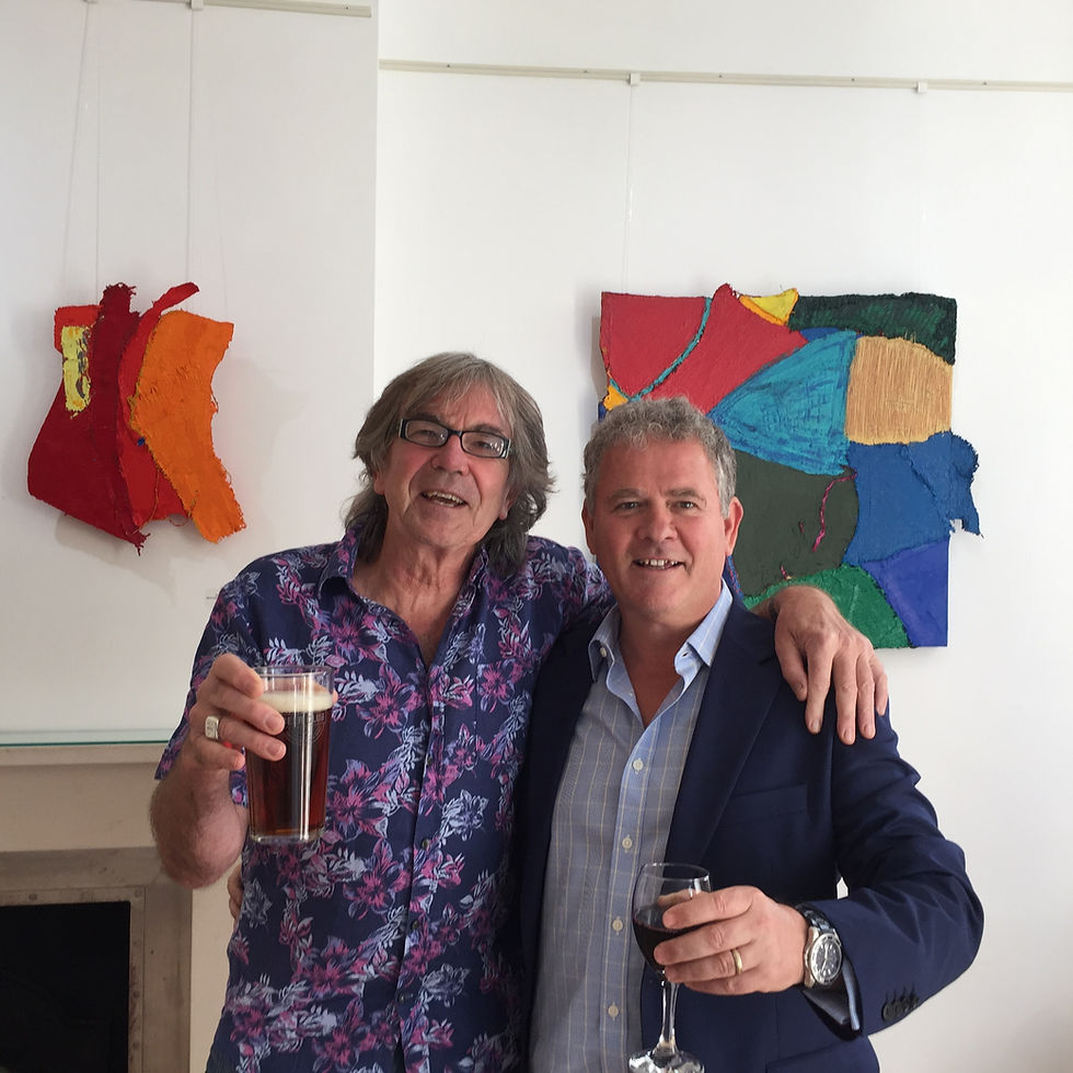 James Stewart with Anthony Frost during his Beyond Cool exhibition in August 2016