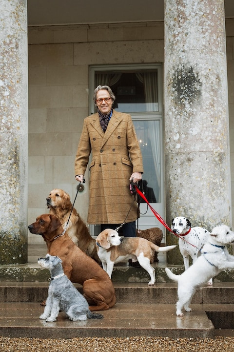 The Duke of Richmond & Gordon with his dogs