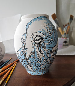Octopot series, pre-kiln