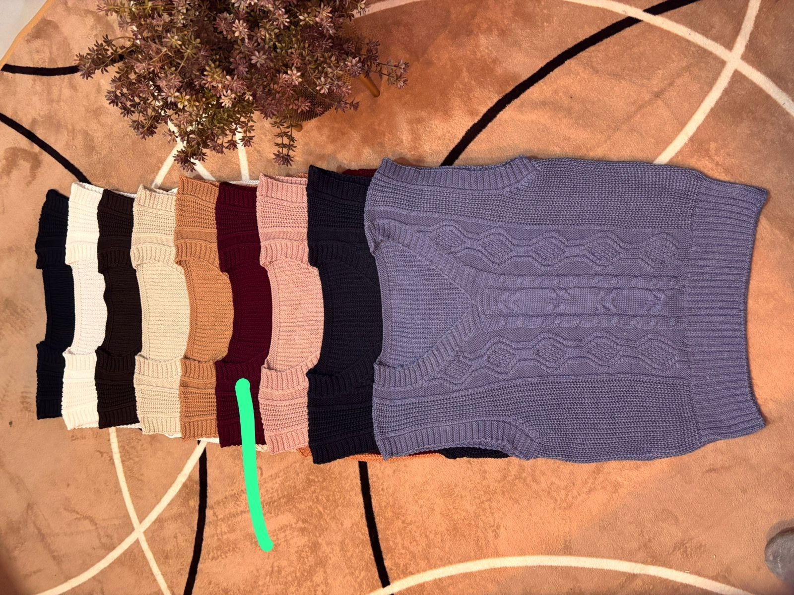 Colete curto em tricô