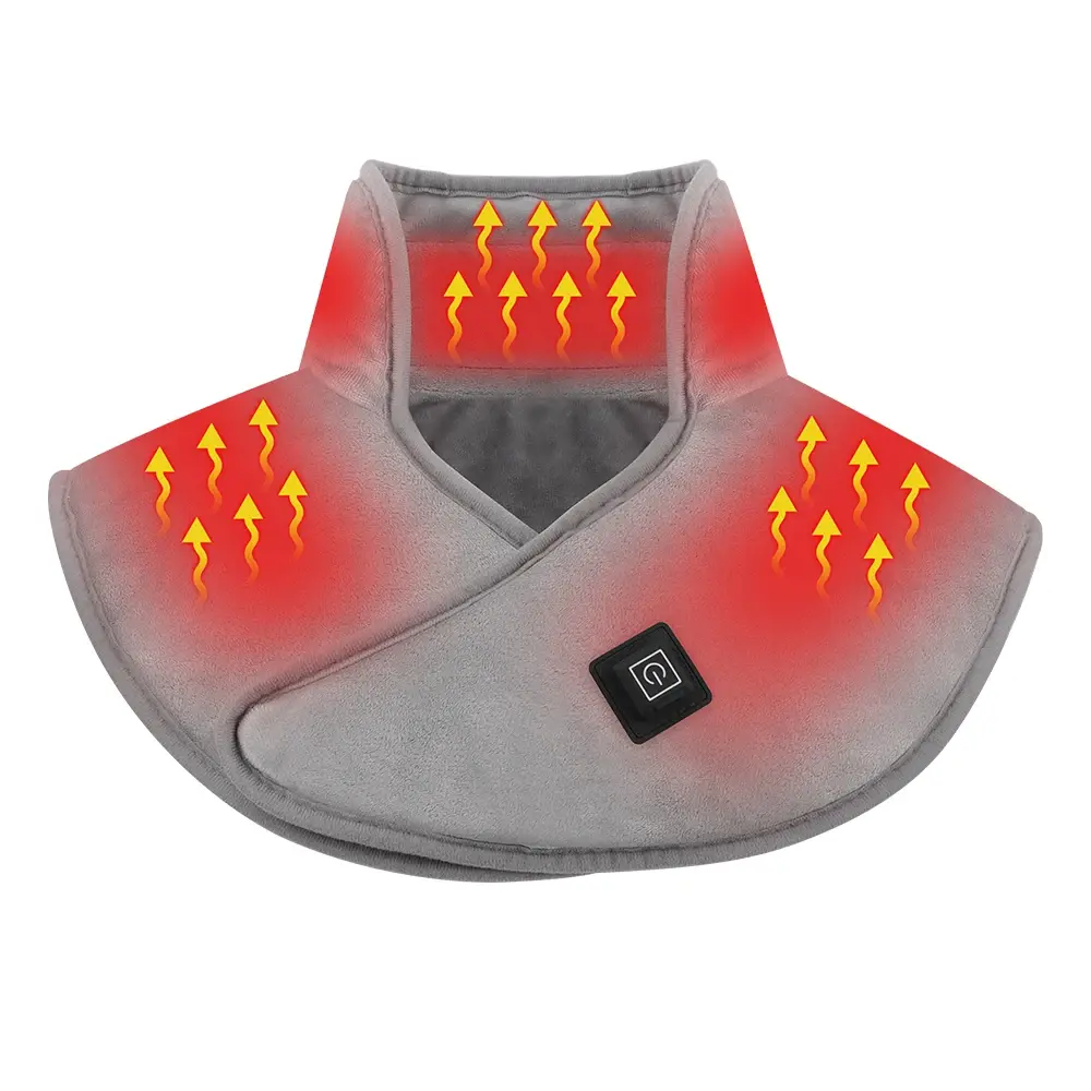 Electric Heating Shoulder Neck Pads Cervical Shawl Massager Cervical Brace Wrap