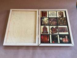 Information Box Information, Wooden box, commercially printed book. 2010. 15.5 x 12.5 x 2.