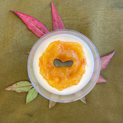 柿マーマレードのパンナコッタ Persimmon marmalade Panna Cotta