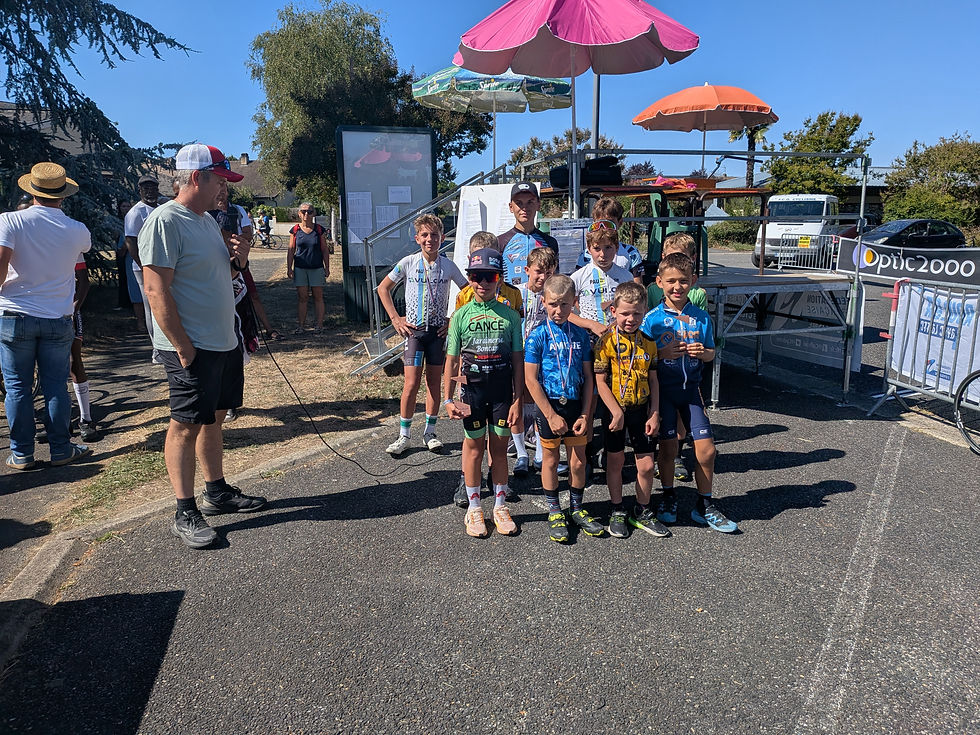 Podium Ecole de Vélo
