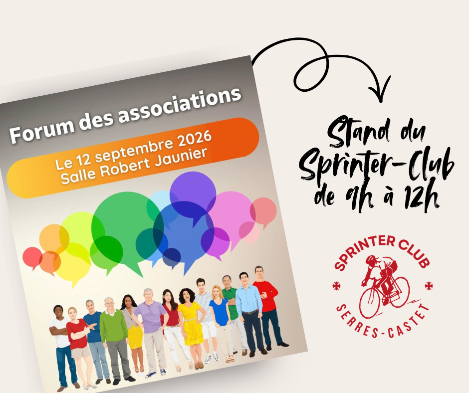 Le Sprinter Club Serres-Castet au Forum des Associations le 12 septembre !