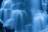 Long exposure waterfall, blue tones by Megan Guffey
