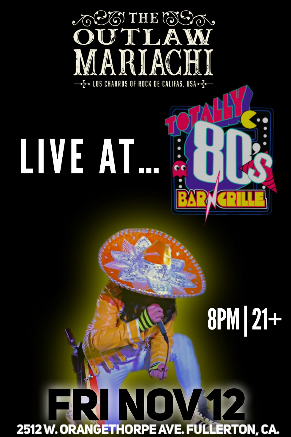 Totally 80's Bar & Grill in Fullerton, CA.