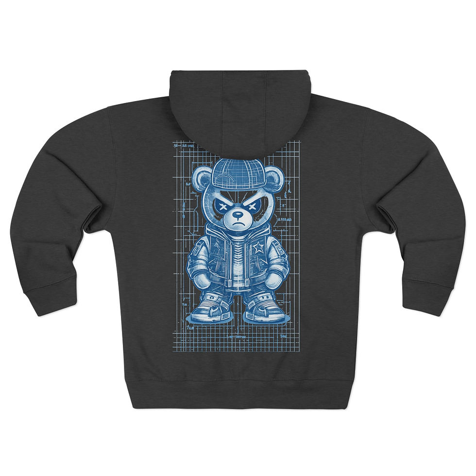 Thumbnail: Blue Print Zip-Up Hoodie