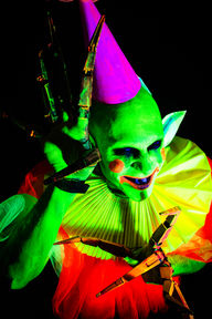 Neon clown make over with Charity Kase