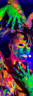 Bee modelling for Neon Naked Life Drawing.