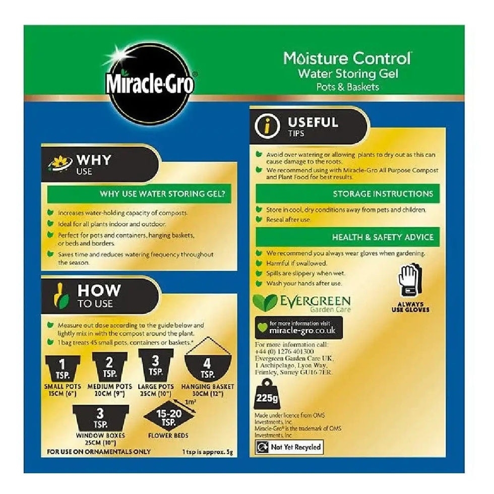 Thumbnail: Miracle Gro Moisture Control Water Storing Gel Pots & Baskets