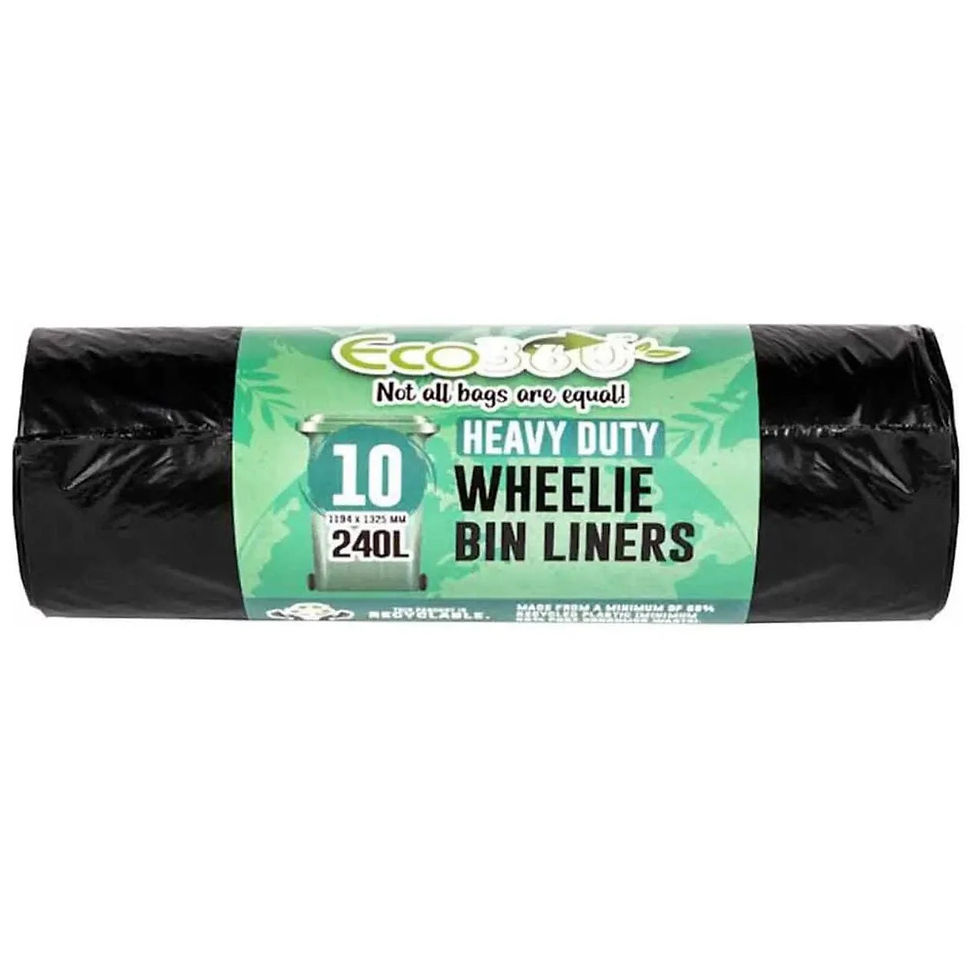 Ecobag 10 Wheelie Bin Liners Black