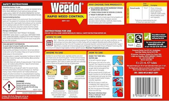 Thumbnail: Weedol Rapid Concentrate Tubes (6 Pack)