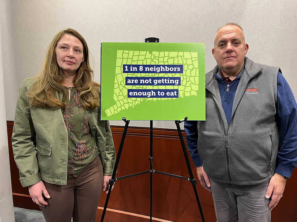 (Left to right) Kristina Walton and state Sen. Eric Berthel.