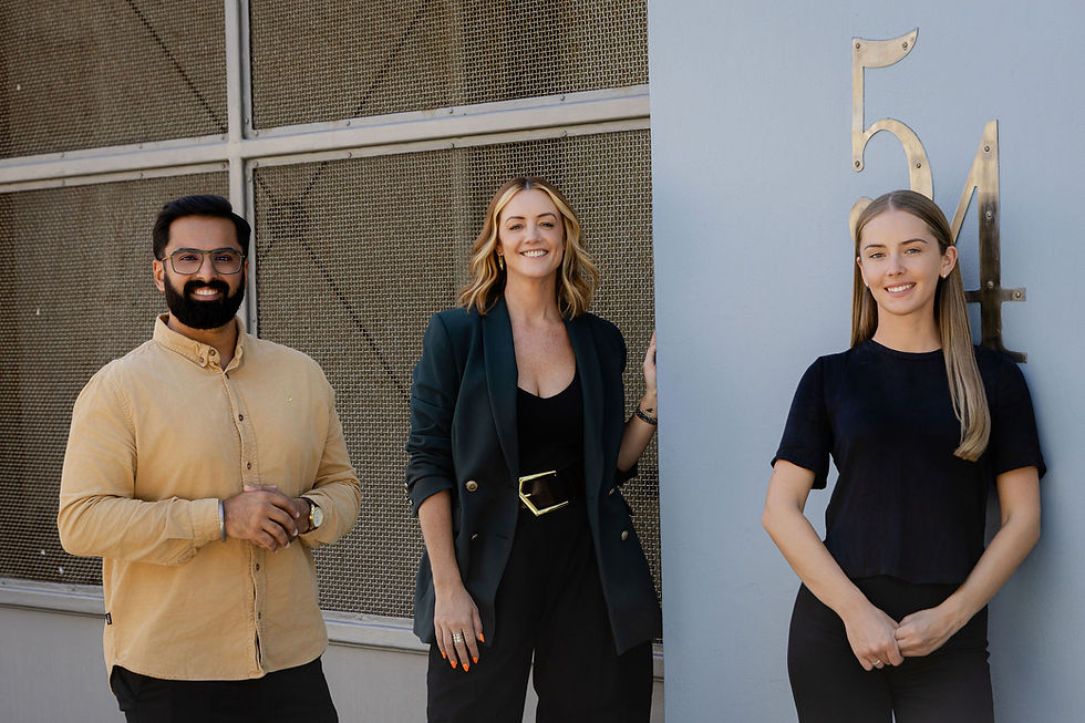 Littlespring Finance team Kate Garrett, Sonu Singh and Kate Eagleton