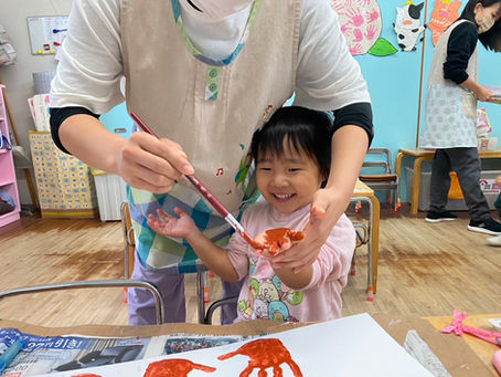 🍑もも組(2歳児)《11月の製作🍂》