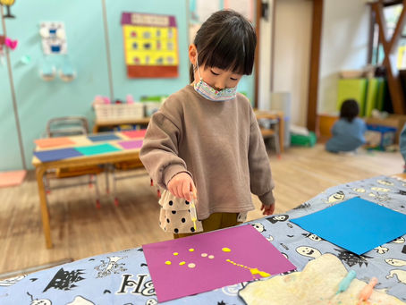いちご組🍓(3歳児) ひな祭り制作🎎保育参観