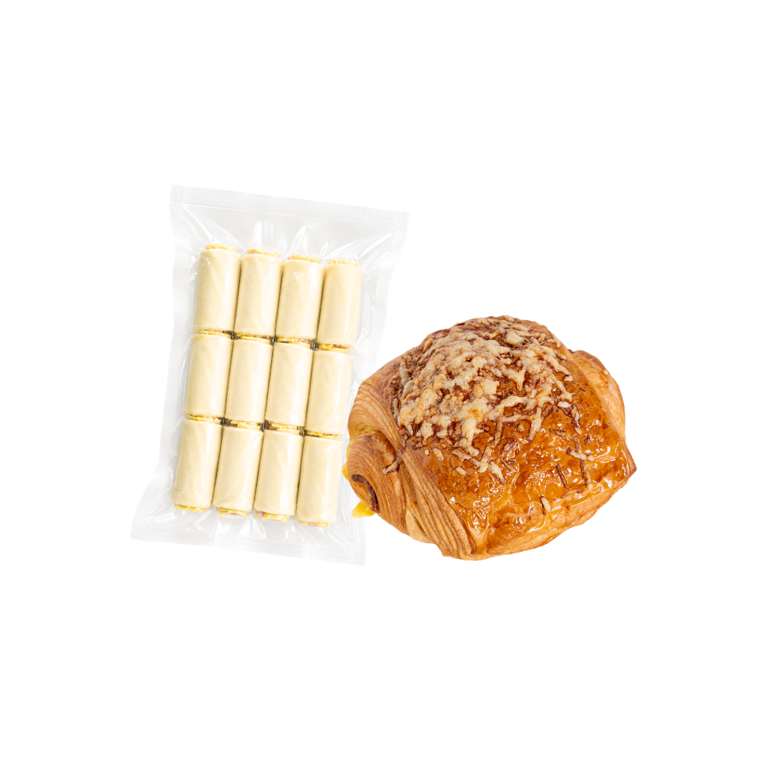HAM & CHEDDAR CHEESE | Cafe Size Frozen Dough (15pcs)