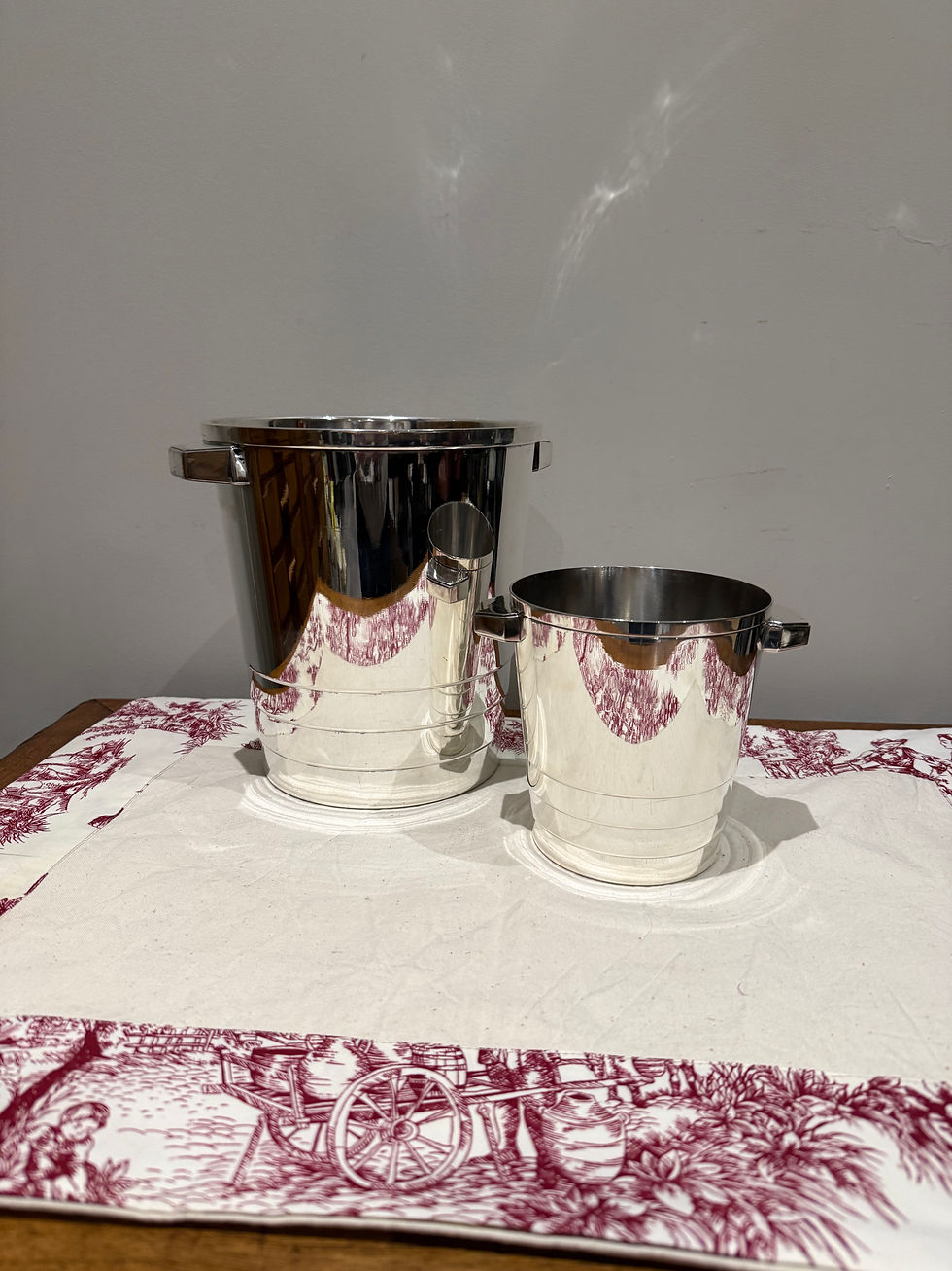 Miniatura: Christofle Gallia Ensemble Art Déco en métal argenté