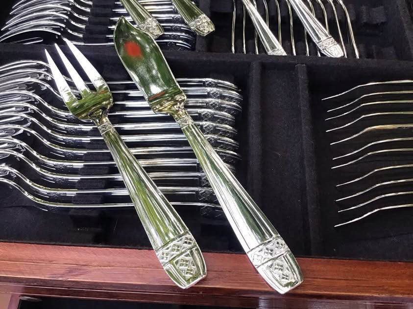 Miniature : Ménagère Art Déco  146 pièces Grand prix de Monaco