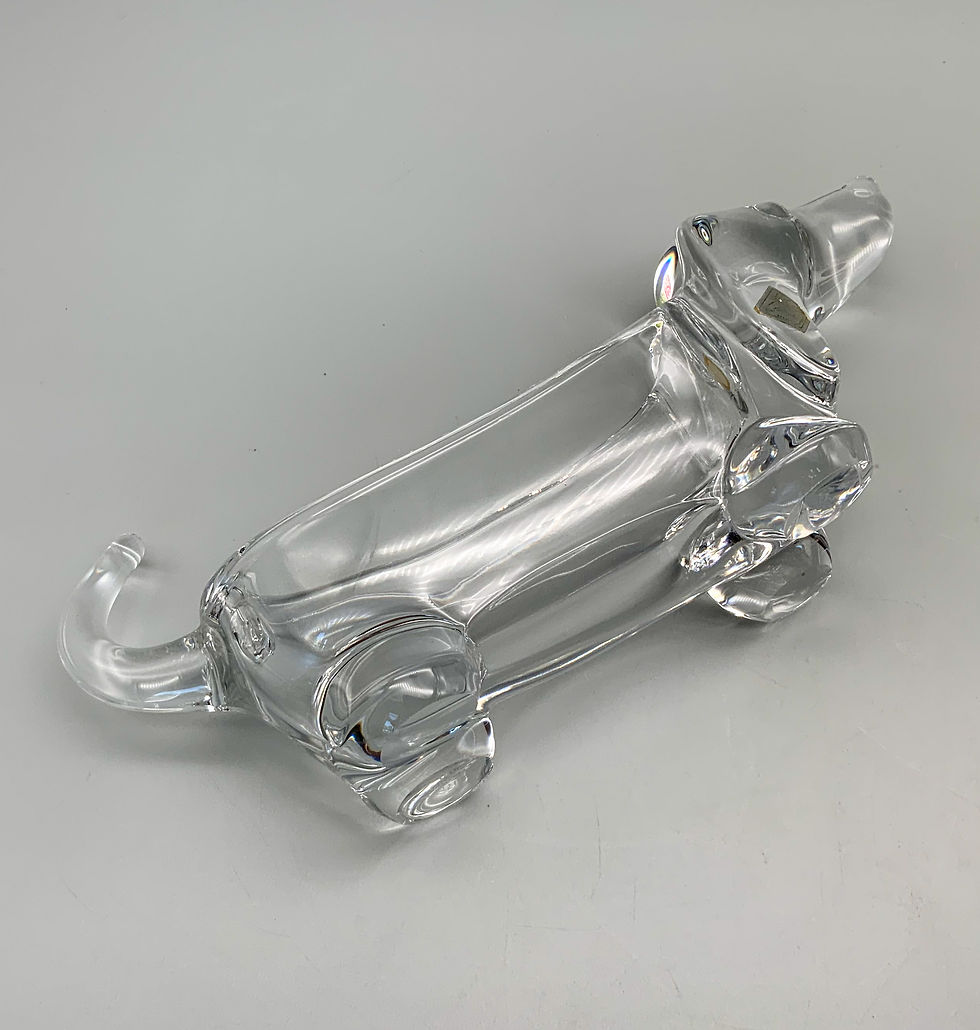 Miniature : Vide poche teckel cristal de Vannes