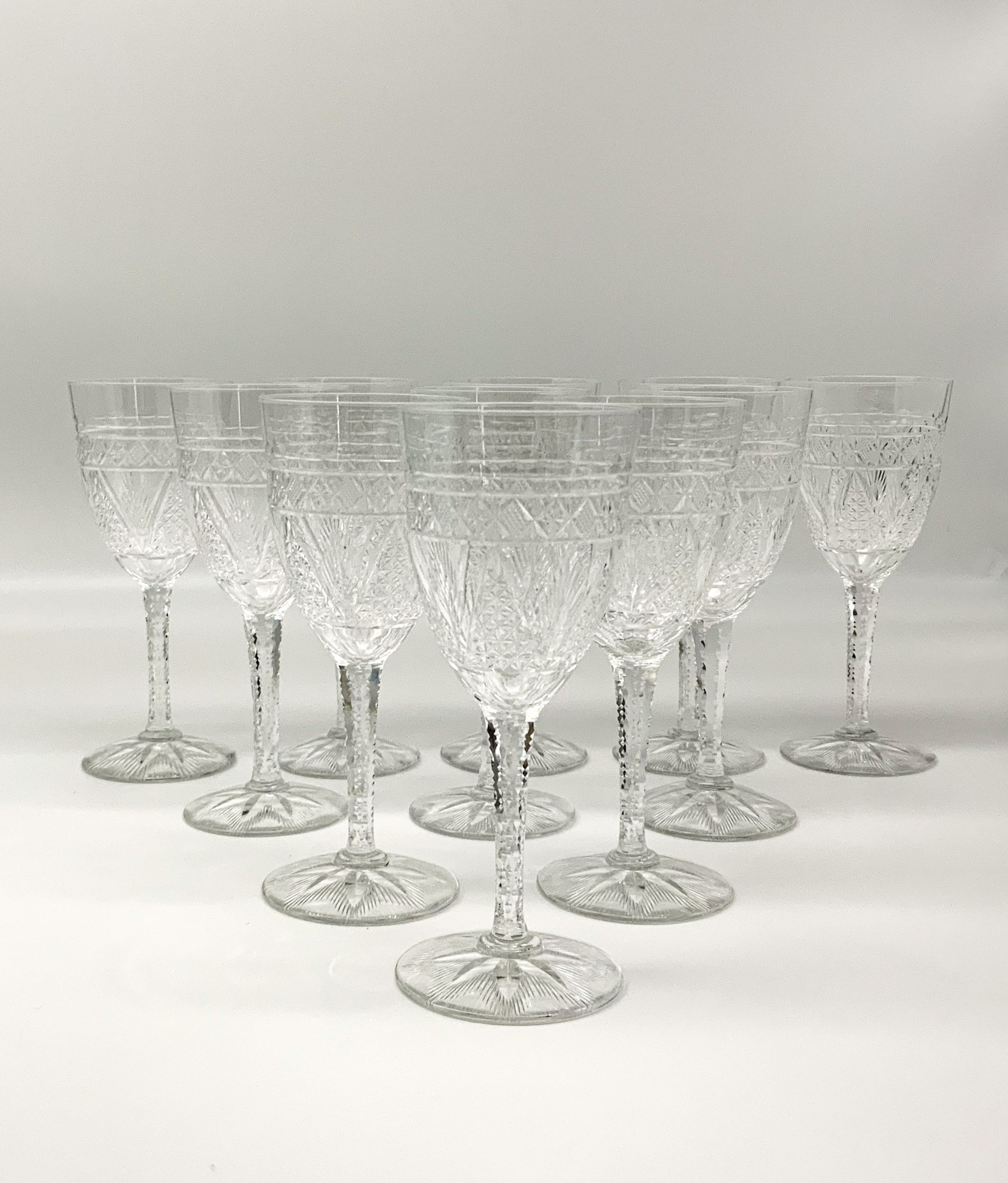 11 verres à eau cristal 