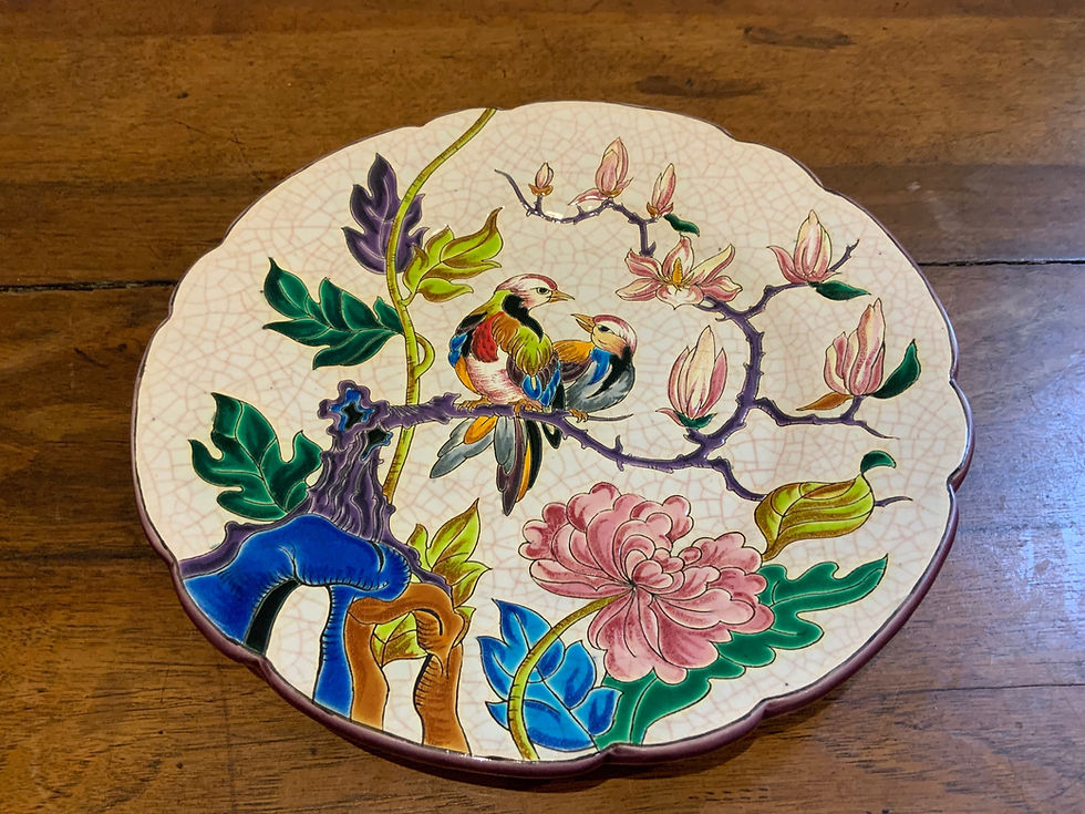 縮圖：Assiette décorative Émaux de Longwy