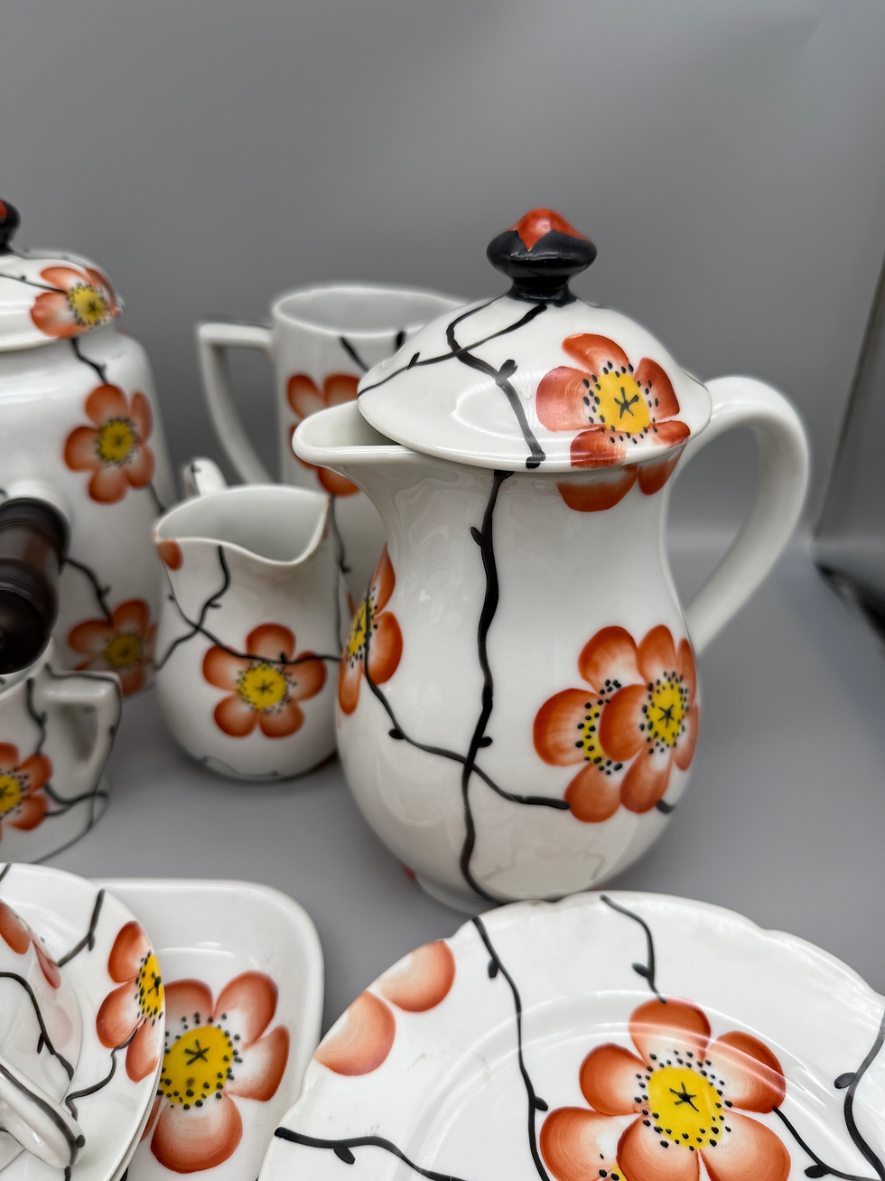 Miniatura: Service porcelaine thé,café,chocolat  Delvaux Paris 