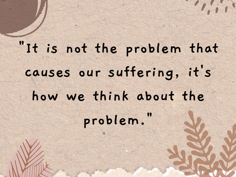 Change the way you think about it...