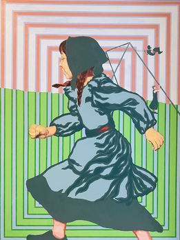 "Not So Long Ago"
Acrylic paint on canvas,  40” x 30” - 2025