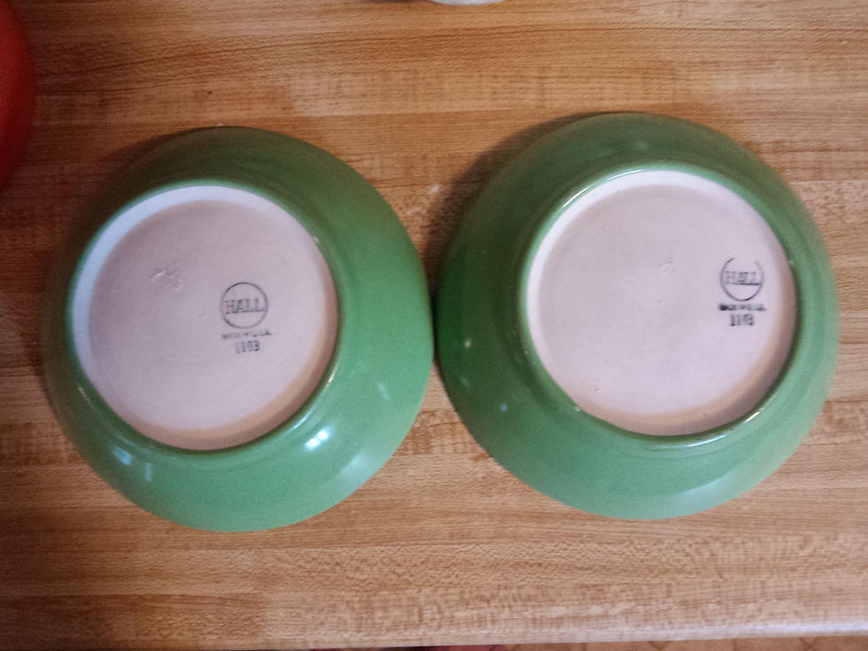 Thumbnail: Hall Ceramic bowls, Vintage - set of two