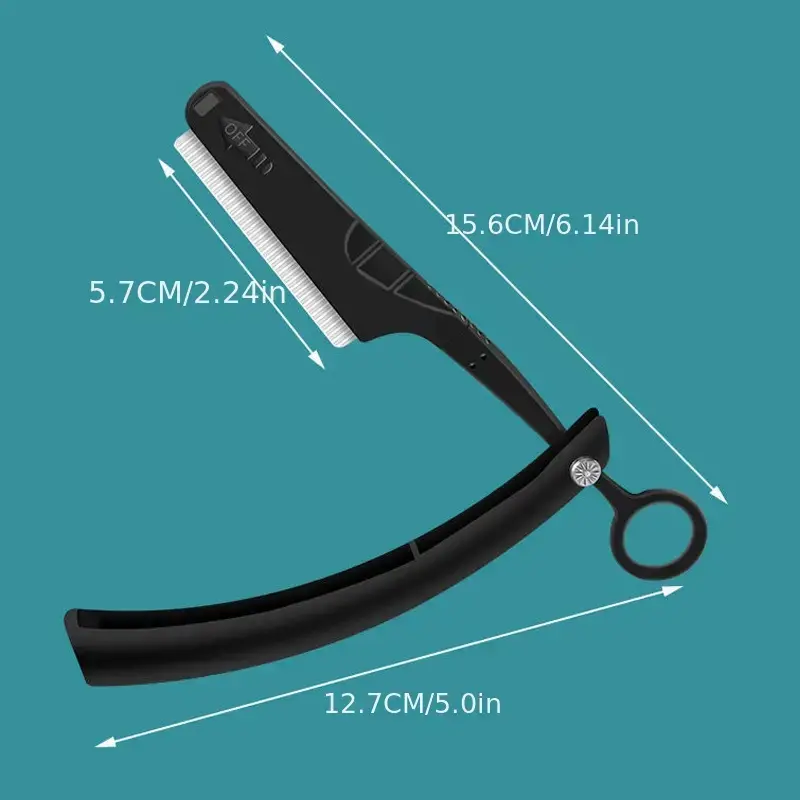 Miniatura: Professional Straight Edge Razor with 20 Blades