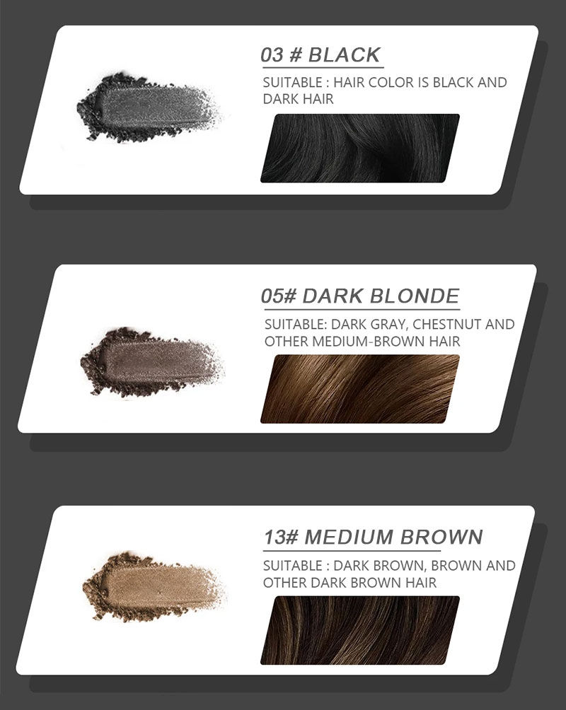 Thumbnail: 14 Color Hair Line Powder Black Root Up Natural Instant Waterproof Hairline Shad