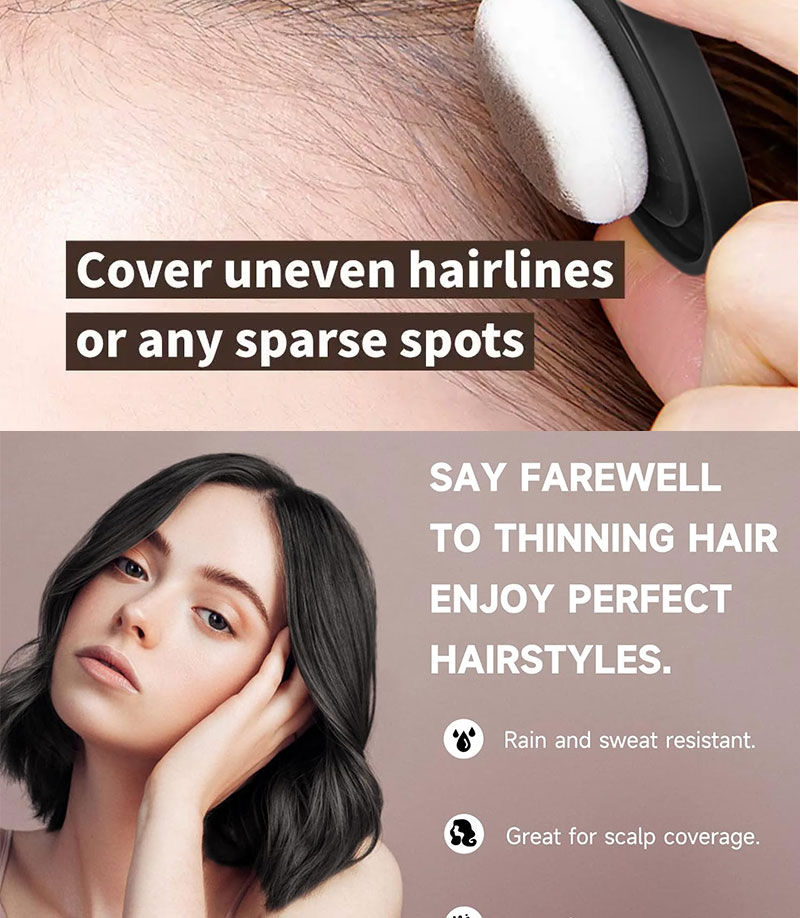 Thumbnail: 14 Color Hair Line Powder Black Root Up Natural Instant Waterproof Hairline Shad