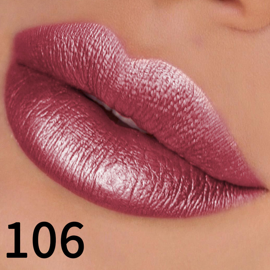 Thumbnail: 19 colors glitter lipstick hydrating red pink sparkling shine lip color highly p