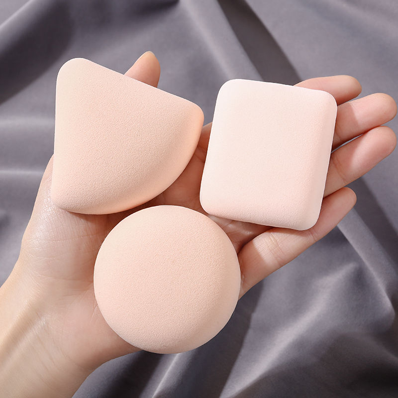3Pcs Soft Cute Makeup Puff Set Dry Wet Combined Cosmetic Sponge Cushion Puff Fou