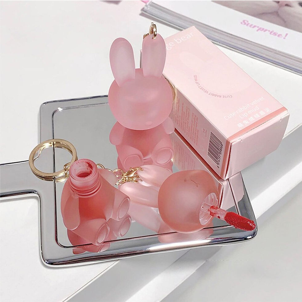 Thumbnail: Gege Bear Rabbit Lip Glaze, Matte Velvet Lip Clay Long-lasting Color Non-drying 