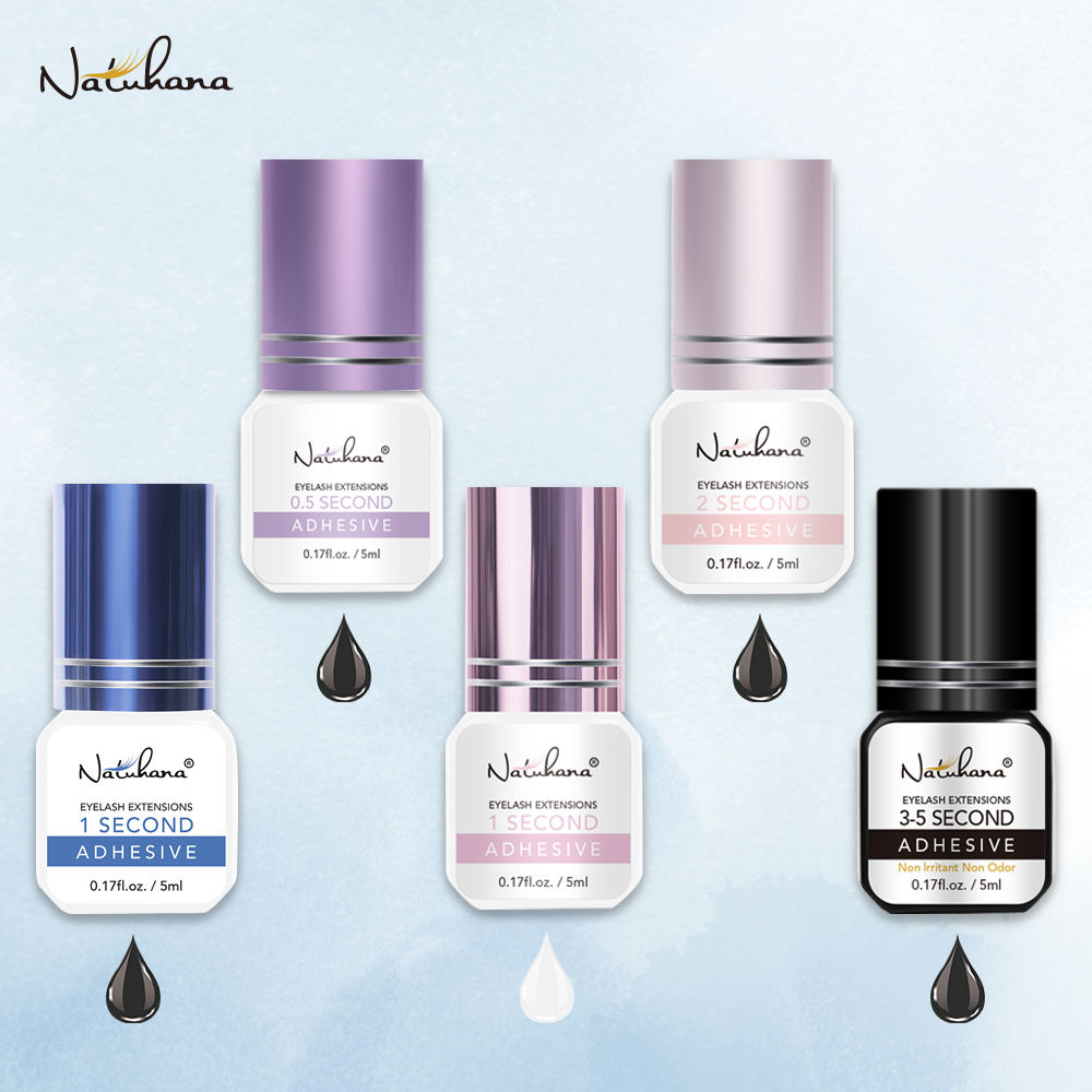 NATUHANA 5ml 1 Second Fast Drying Strong False Eye Lash Extension Glue Adhesive