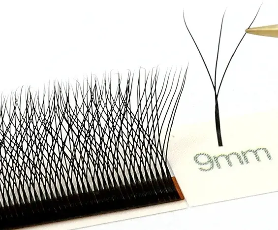 MARIA 3D W Shaped Soft Lash Extension Supplies 0.07 Eyelashes Wholesale Natural