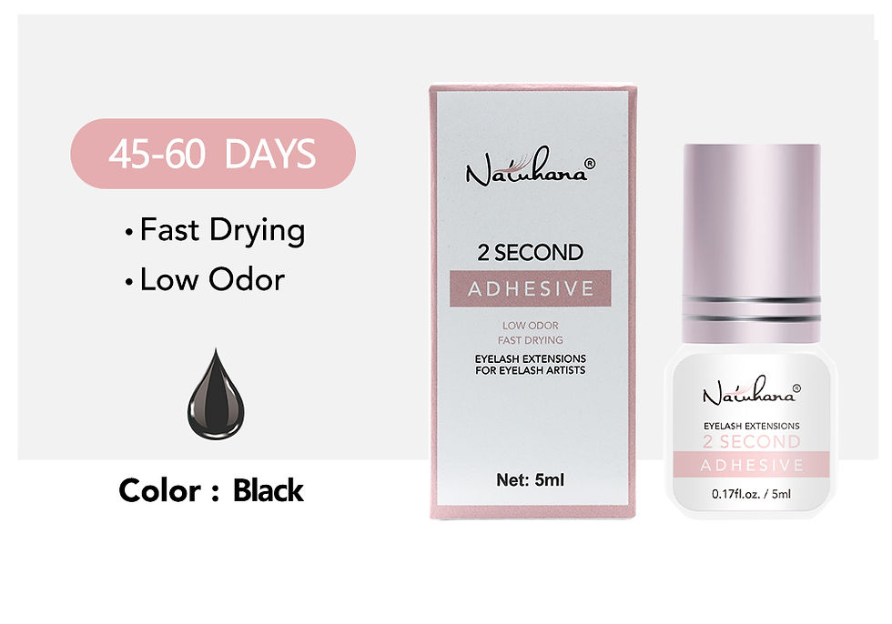 Thumbnail: NATUHANA 5ml 1 Second Fast Drying Strong False Eye Lash Extension Glue Adhesive 