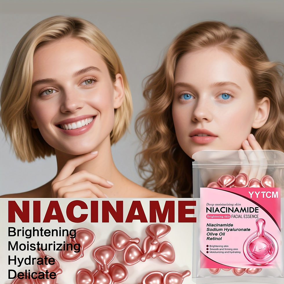 Thumbnail: Niacinamide Facial Essence Capsules, Containing Retinol, Olive Fruit Oil, Garden