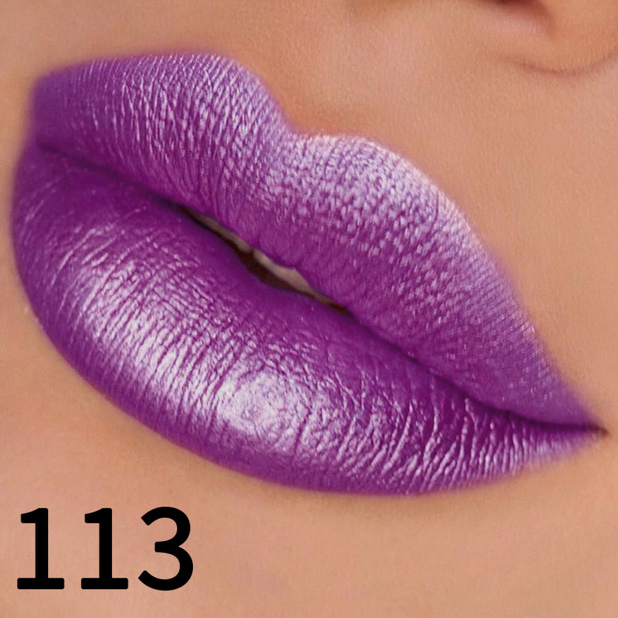 Thumbnail: 19 colors glitter lipstick hydrating red pink sparkling shine lip color highly p