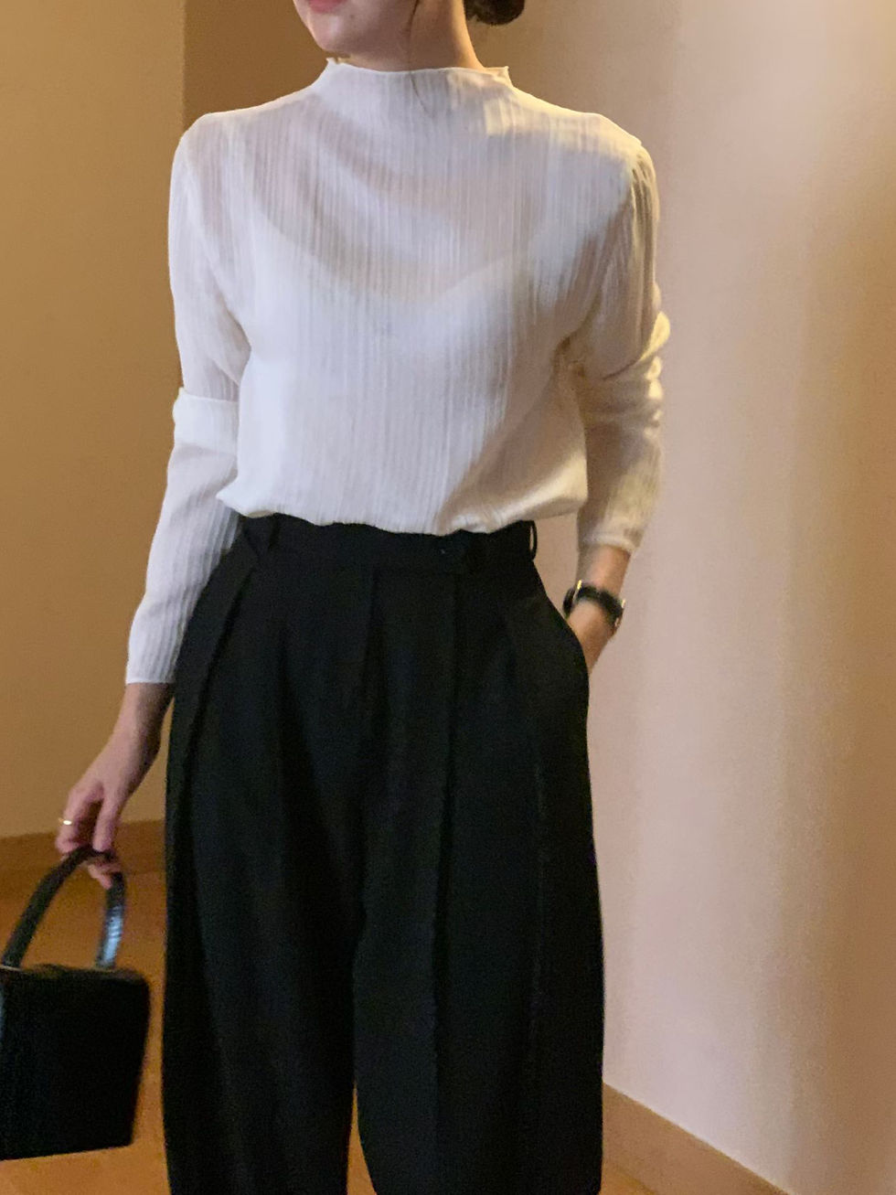 縮圖：New style semi-sheer shirt