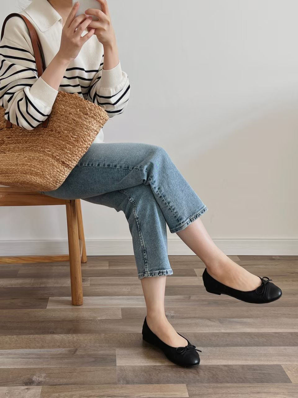 縮圖：Ballet flats with a bow