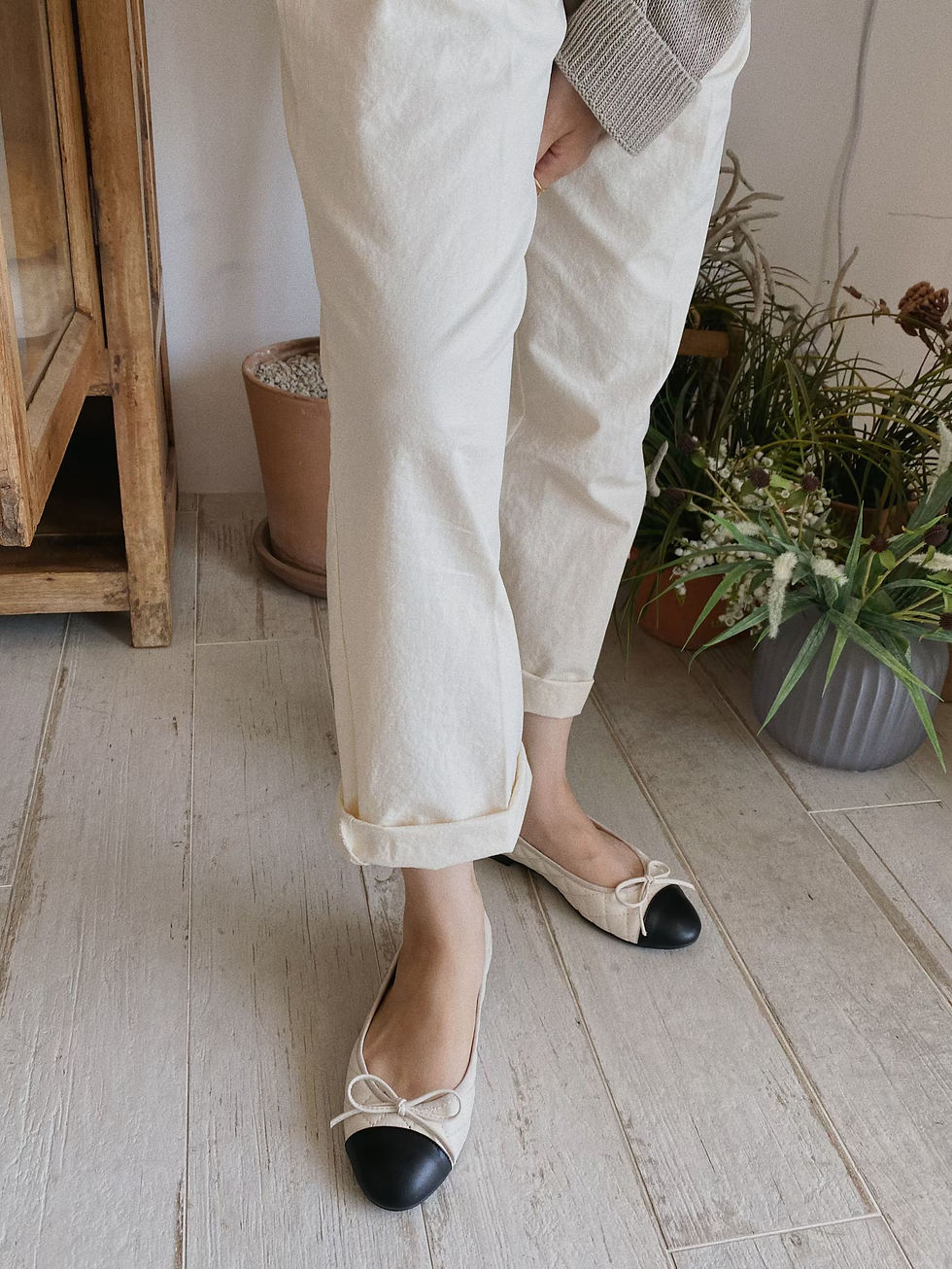 縮圖：Ballet flats with a bow
