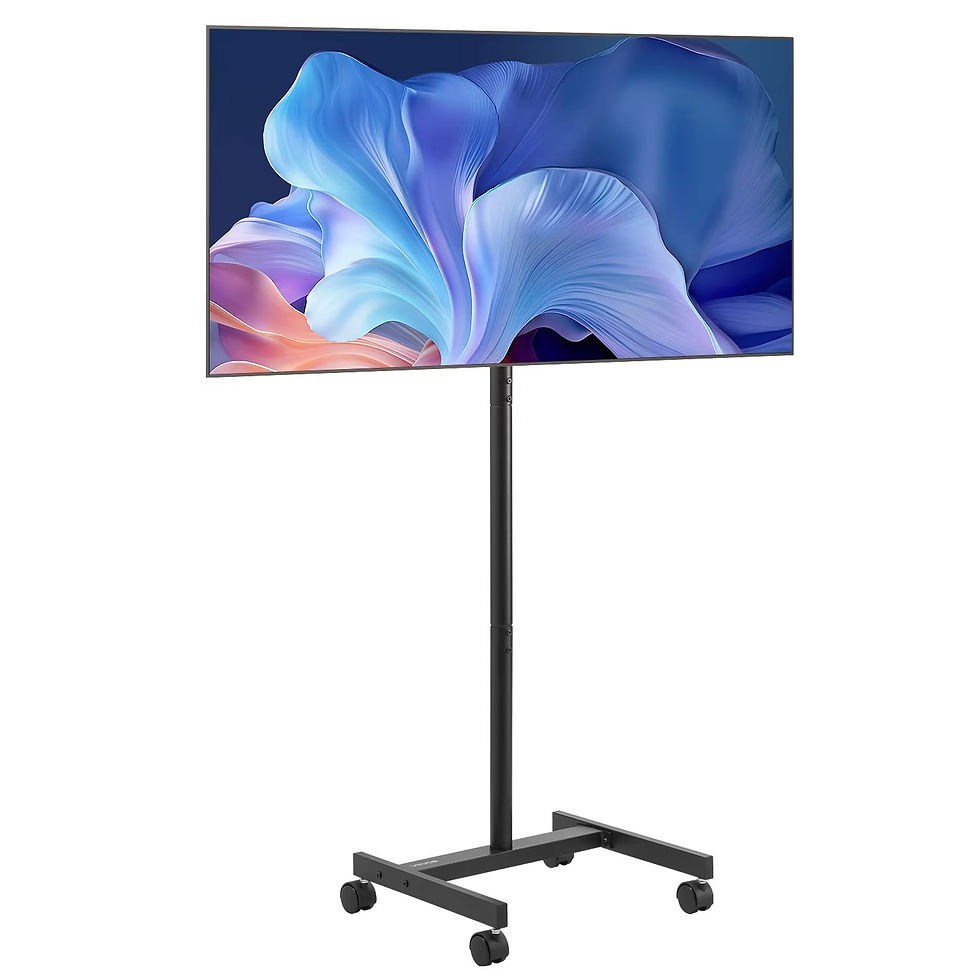 Thumbnail: Rolling TV cart stand with wheels for living room, bedroom or office