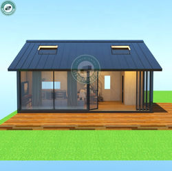 Tiny House with Mezzanine Seamless Roof