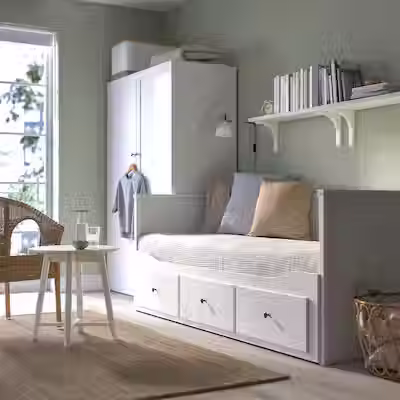 a living room with a couch and a table